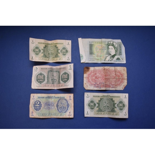 155 - Two Bank of England 'Beale' £1 notes; together with five other U.K bank notes and six foreign bank n... 