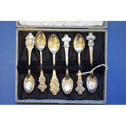 65 - A cased set of six silver plated Rolex teaspoons, by Boucherer of Switzerland.... 