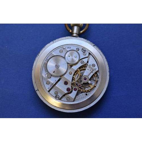 77 - Two vintage military G.S.T.P open faced pocket watches, one by Grana.