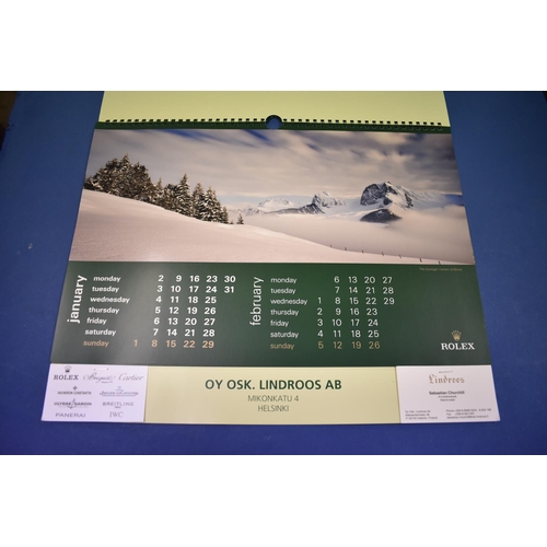 77B - Two unused Rolex calendars 2005 and 2012.