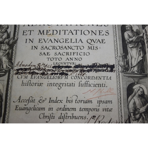 14 - NATALIS (Hieronymus): 'Adnotationes et Meditationes in Evangelia..' Antwerp, 1594: folio, ... 