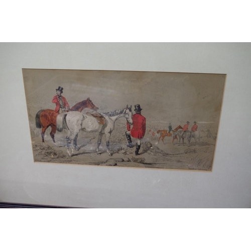 1482 - After J F Herring Snr, fox hunting scenes, a set of four, coloured lithographs, 17 x 31.5cm. ... 