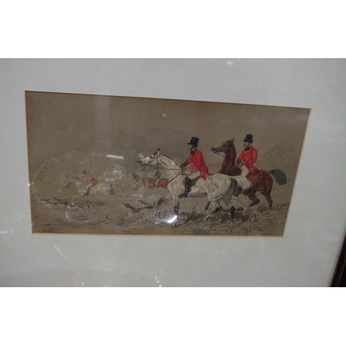 1482 - After J F Herring Snr, fox hunting scenes, a set of four, coloured lithographs, 17 x 31.5cm. ... 