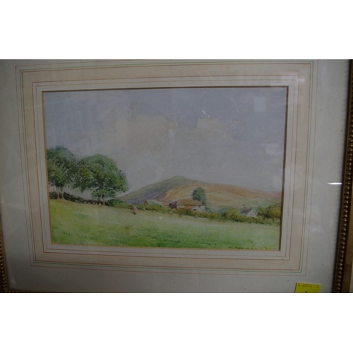 1513 - H R Mummery, 'Sugar Loaf Mountain' , signed, watercolour, 17 x 25cm. 