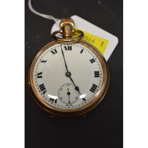 136 - A vintage Swiss 9ct gold gentlemans wristwatch, hallmarked London 1945; together with a ladies gold ... 