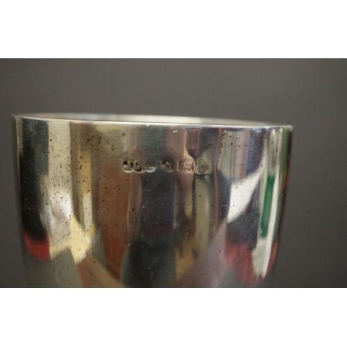 18 - A silver billiard trophy goblet, by Joseph Gloster Ltd, Birmingham 1923, 18cm, 198g.... 