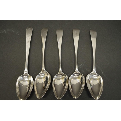 74 - Four Georgian Irish silver forks, by John Power, Dublin 1792, two having indistinct marks, 244g.... 