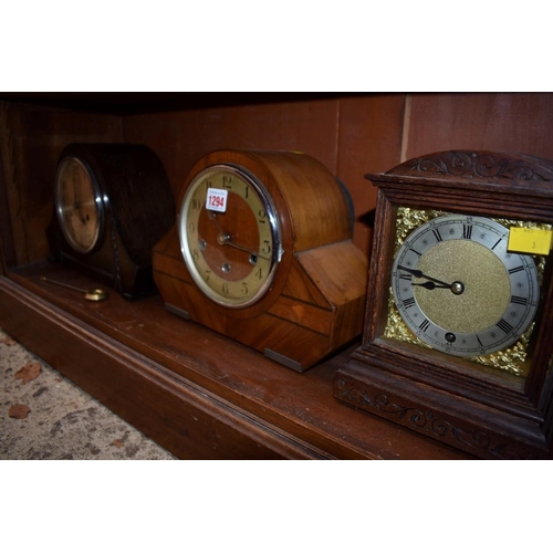 1294 - Four various mantel clocks. 