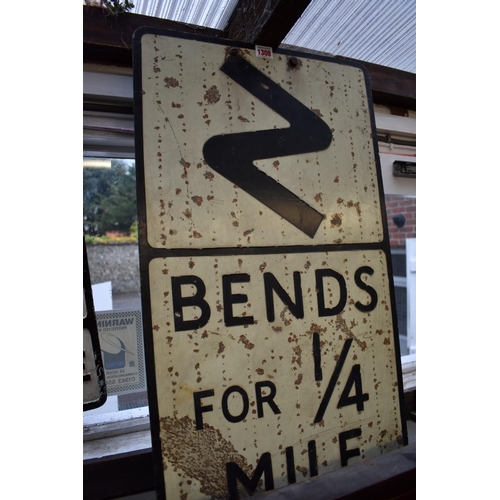 1308 - Automobilia: a vintage sign post, 76 x 43cm. 