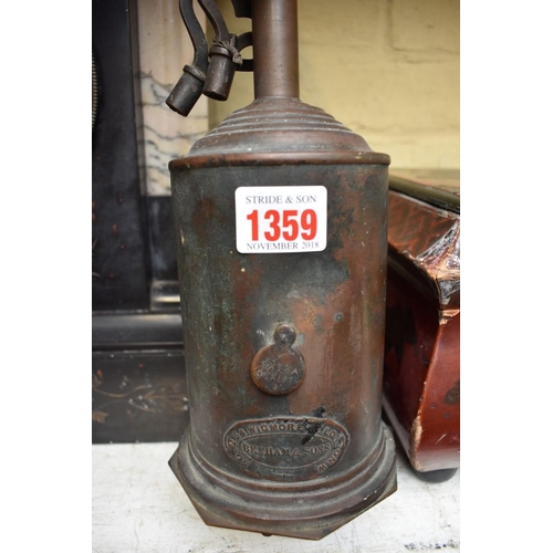 1359 - A Benham & Sons brass meat jack. 