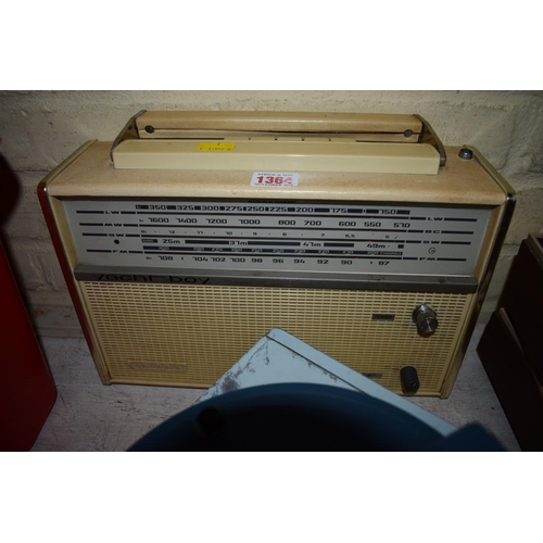 1364 - A vintage Grundig Yacht Boy radio; together with a Pye Solent Mk II Marine radio. ... 