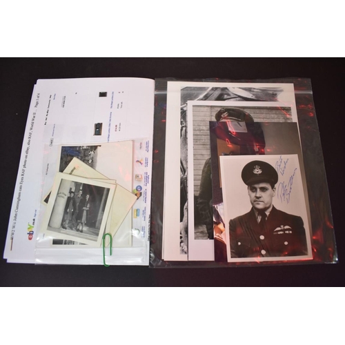 637 - Photographs: a collection of World War II and later reproduction photographs, most autographed, to i... 