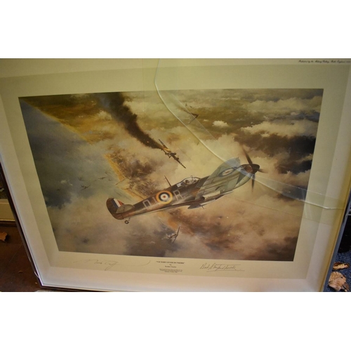 642 - Robert Taylor, a collection of four World War II RAF colour prints, each variously signed, larg... 