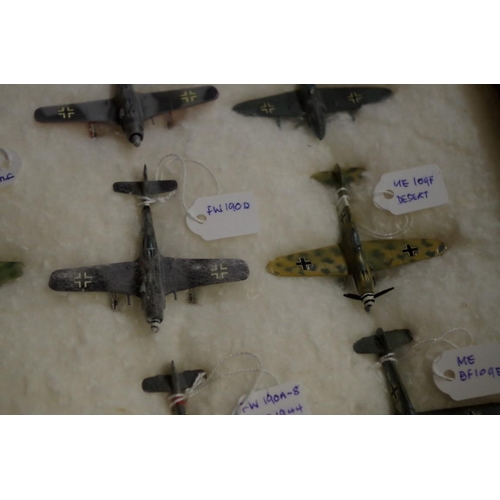 652 - A collection of diecast and resin German planes. (37)