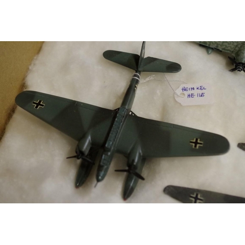 652 - A collection of diecast and resin German planes. (37)