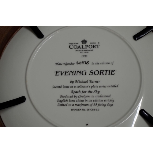 664 - Eleven Coalport Limited Edition RAF wall plates with certificates.