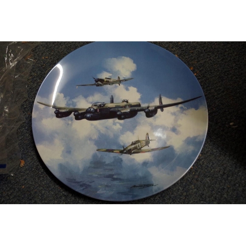 664 - Eleven Coalport Limited Edition RAF wall plates with certificates.