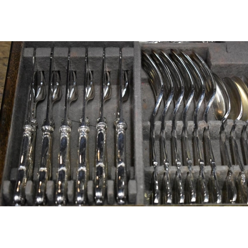 193 - A canteen of Mappin & Webb Russell pattern EPNS cutlery for six.