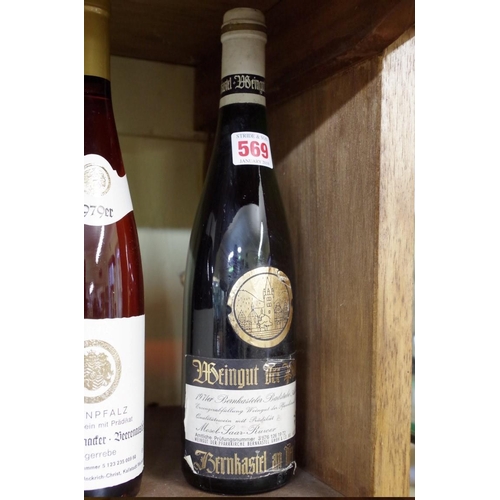 569 - A 70cl bottle of 1971 Bernkasteler Badstube Auslese Eiswein, Pfarrkirche St Michael.... 