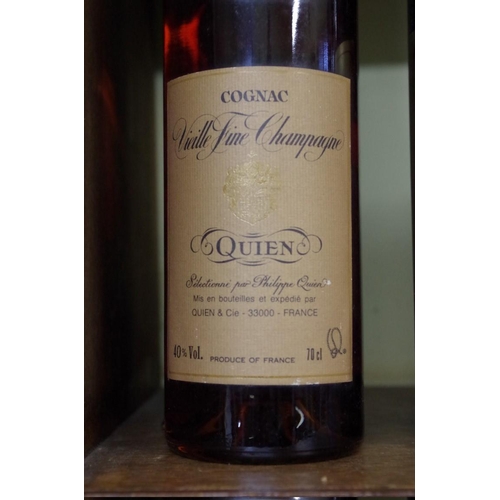 570 - A 70cl bottle of Quien XO Vieille Fine Champagne Cognac.