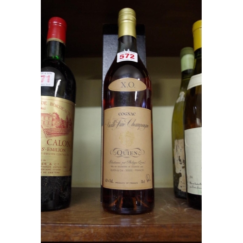 572 - A 70cl bottle of Quien XO Vieille Fine Champagne Cognac 40% Vol (1)