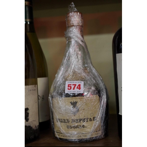 574 - A bottle of Otard Dupuy 1865 cognac, circa 1930s bottling.