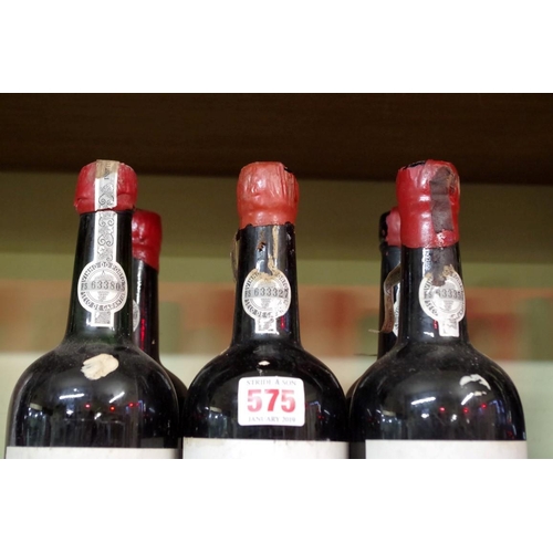 575 - Six bottles of Grahams 1966 vintage port. (6)