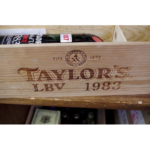 587 - A 150cl magnum bottle of Taylor's 1983 LBV port, (in owc).