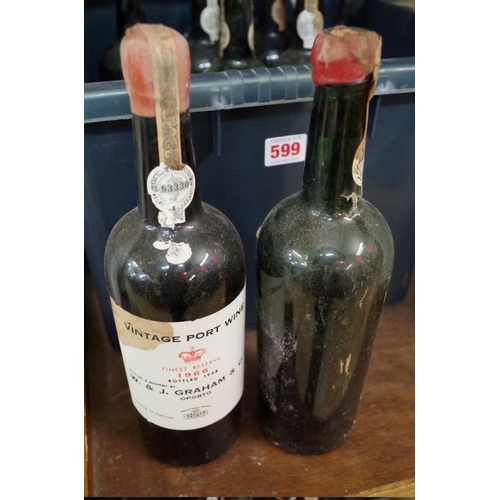 599 - Ten bottles of Grahams 1966 vintage port; together with a bottle of MacKenzie 1966 vintage port. (11... 