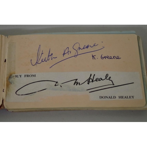 572 - Autograph Album: containing: Carroll Shelby; Roy Salvadori; Graham Hill (2); Dan Gurney; Jimmy Clark... 