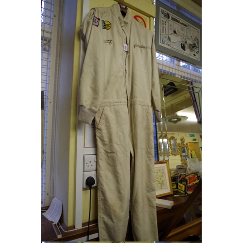 580 - A pair of vintage overalls.