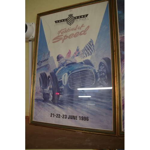 582 - After Peter Hearsey, a set of five Goodwood Festival of Speed posters, 1993-97 inclusive, each signe... 