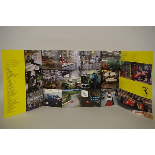 588 - Books: Ferrari: an F50 brochure; together with an F430 brochure; and others related to include VIP P... 