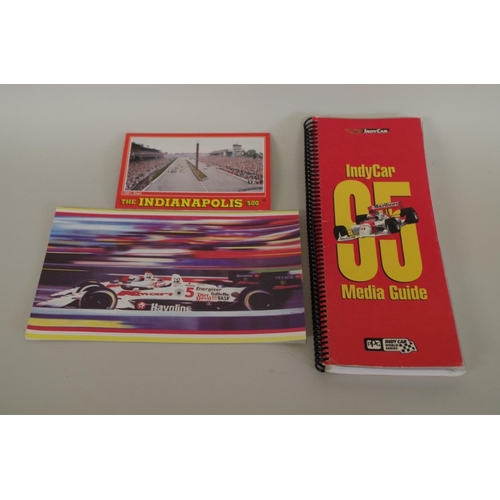 611 - Indianapolis Motor Speedway: a small collection of items, to include a Carl Haas signed Christm... 