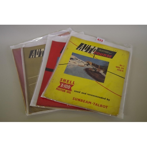 622 - Magazines: Autocourse, comprising: Vol III, Nos.1,2,3 & 4.