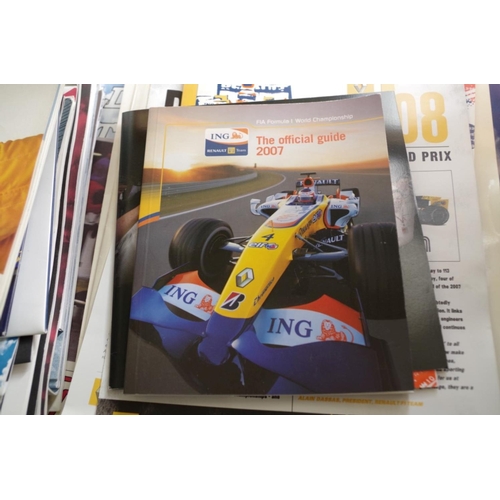 632 - Formula One: a collection of manufacturer's brochures, leaflets and similar.