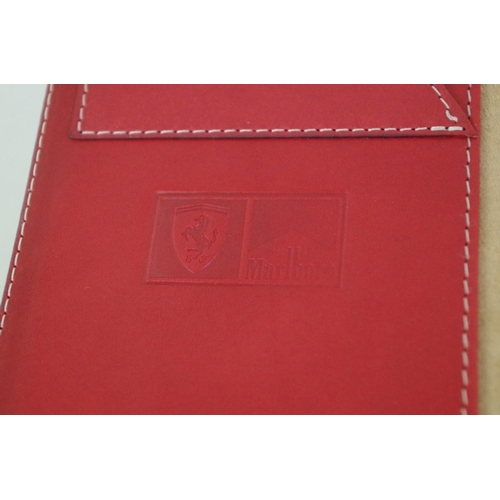 636 - Ferrari: three red leather diaries, 2006, 2014 and 2017, latter boxed. ... 