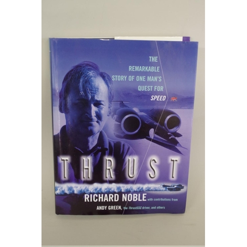 640 - Thrust: a collection of ephemera relating to Project Thrust, to include signed items; and a t-s... 