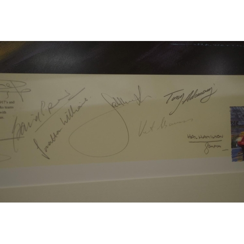 644 - Nicholas Watts, 'Le Mans', signed by 21 drivers and actors, to include Derek Bell, Jacky Ickx, Henri... 