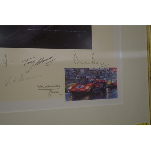 644 - Nicholas Watts, 'Le Mans', signed by 21 drivers and actors, to include Derek Bell, Jacky Ickx, Henri... 