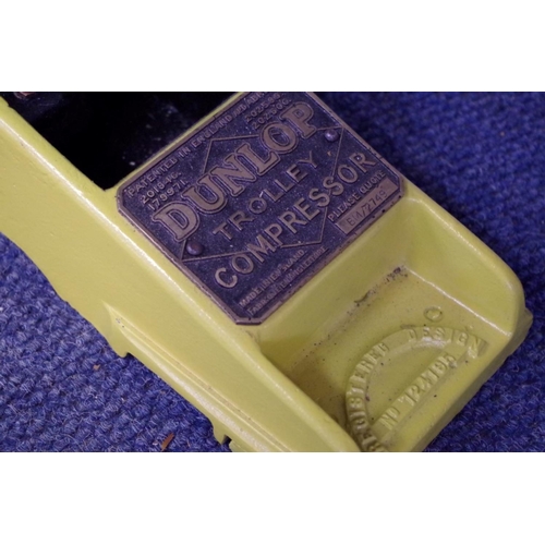 665 - A vintage Dunlop trolley compressor.