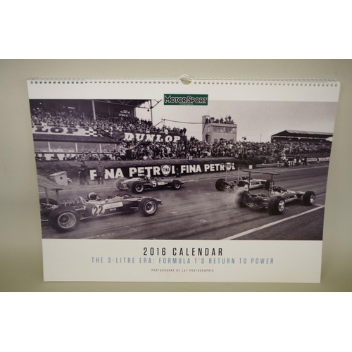 668 - A limited edition print of Juan Manuel Fangio, 1957, part of the Goodwood Greats series, image ... 