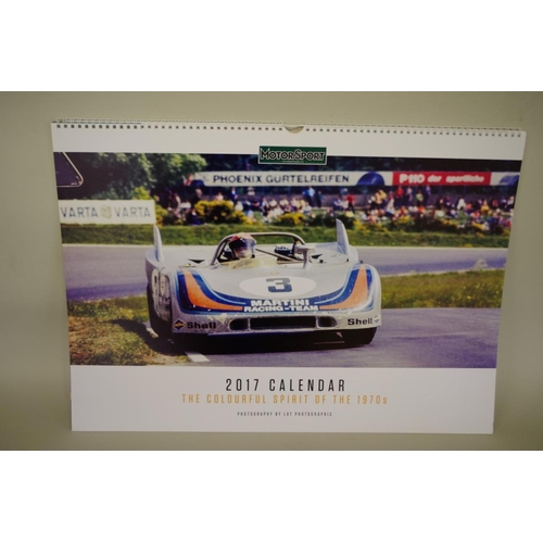 668 - A limited edition print of Juan Manuel Fangio, 1957, part of the Goodwood Greats series, image ... 