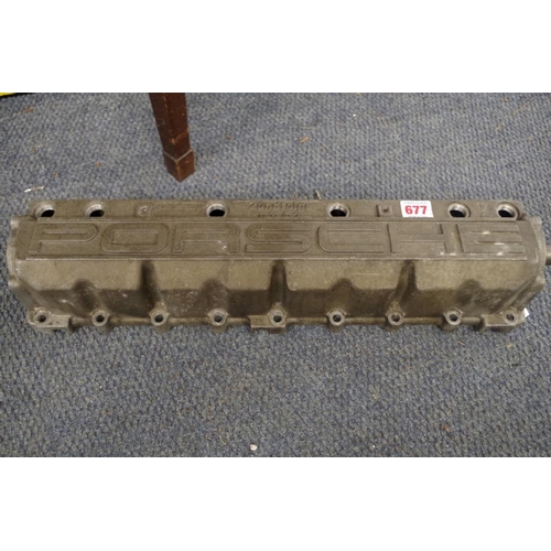 677 - A Porsche four cylinder head.