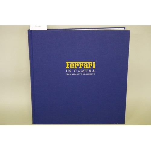 678 - Books: 'Ferrari in Camera from Ascari to Villeneuve', limited edition 912/1000, in blue cover and bo... 