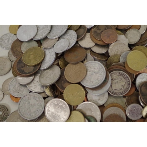 218 - A quantity of 20th century World coins and banknotes.