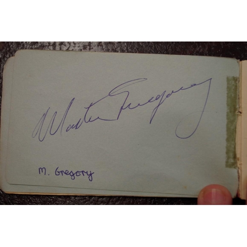 572 - Autograph Album: containing: Carroll Shelby; Roy Salvadori; Graham Hill (2); Dan Gurney; Jimmy Clark... 