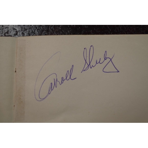 572 - Autograph Album: containing: Carroll Shelby; Roy Salvadori; Graham Hill (2); Dan Gurney; Jimmy Clark... 