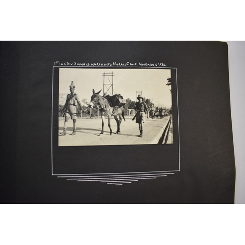 562 - WAZIRISTAN: PHOTOGRAPH ALBUM: a well presented album of 207 mainly b&w photographs of the B... 