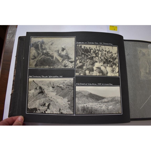 562 - WAZIRISTAN: PHOTOGRAPH ALBUM: a well presented album of 207 mainly b&w photographs of the B... 